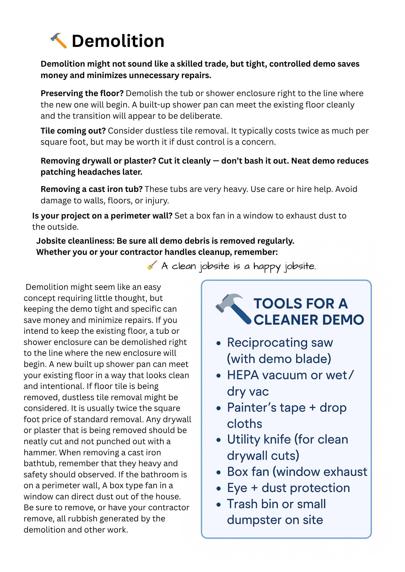 Bathroom Remodeling Guide